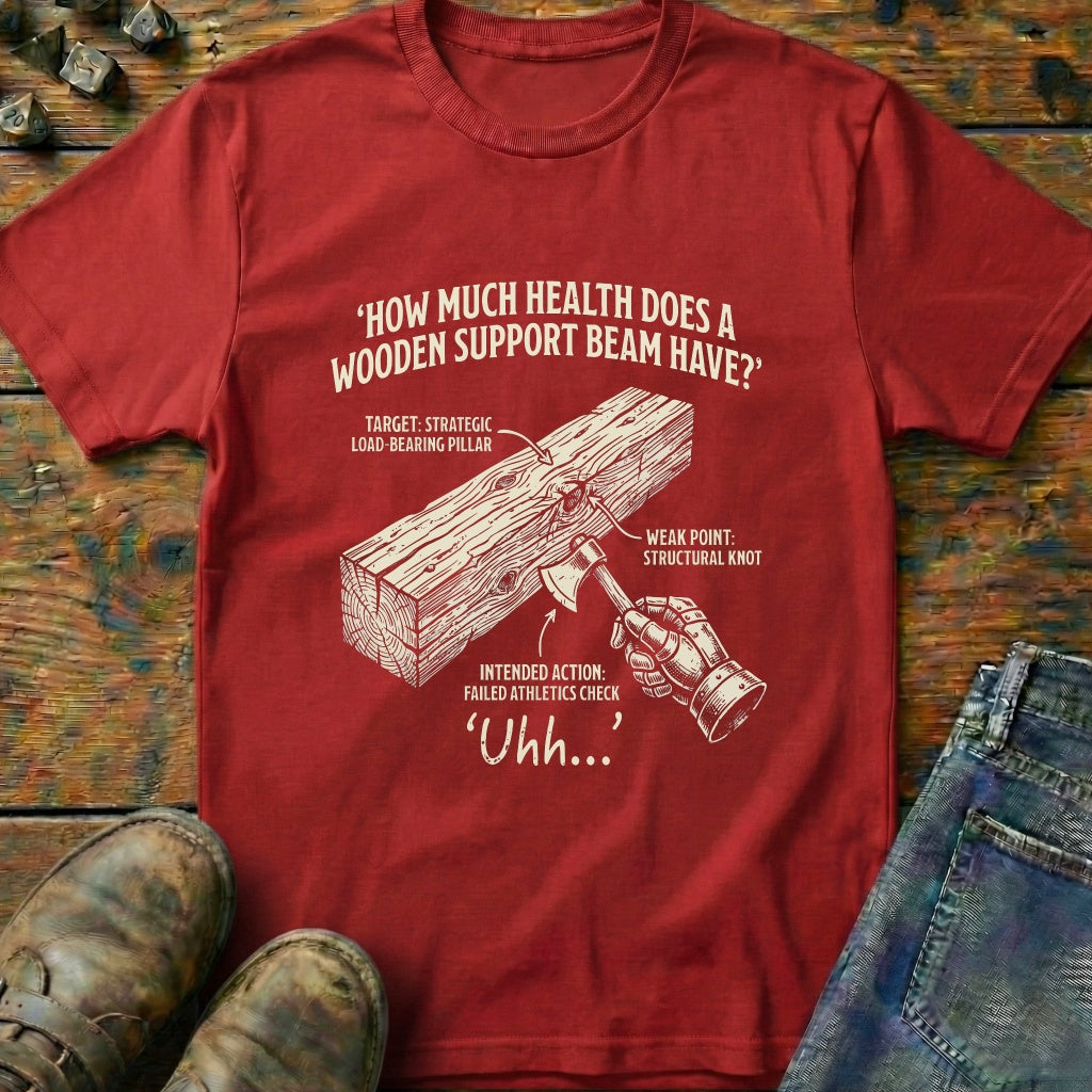 How Much Health Does A Wooden Hand T-Shirt