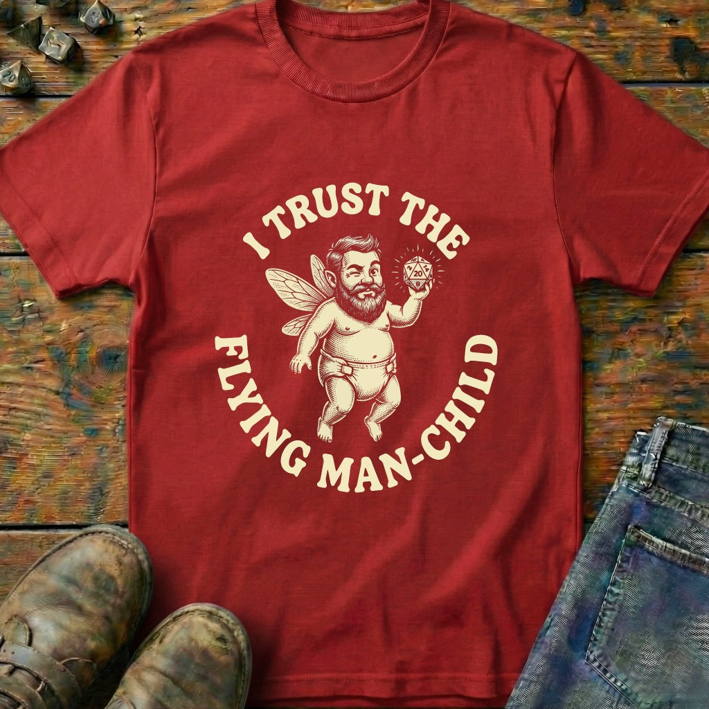 Trust The Flying Man-Child T-Shirt