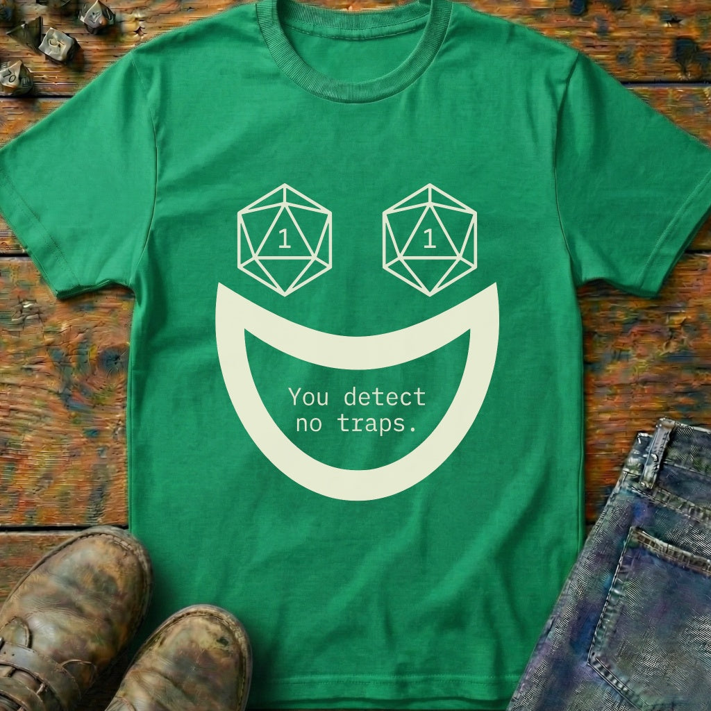 You Detect No Traps Smile Dice T-Shirt
