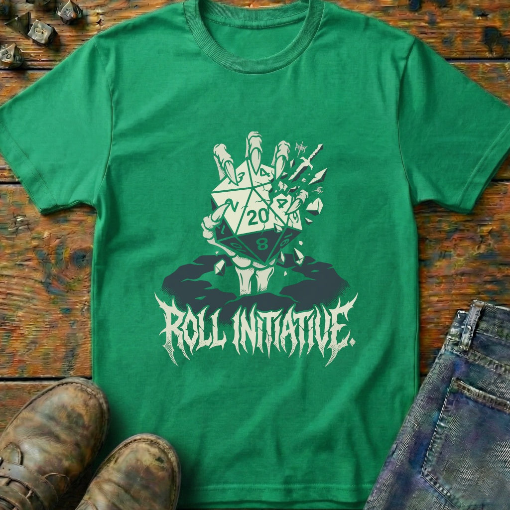 Roll Initiative D20 Sword T-Shirt