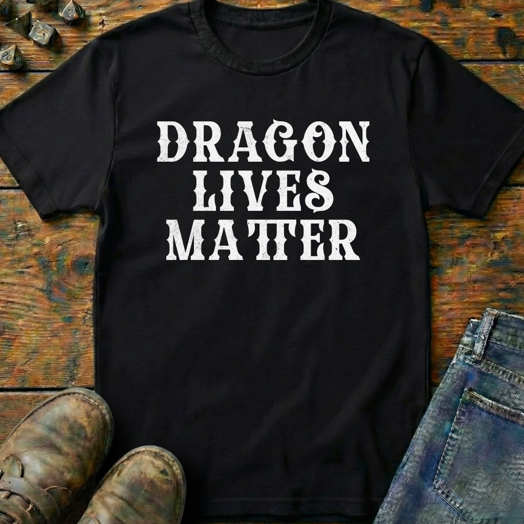 Dragon Lives Matter Text T-Shirt