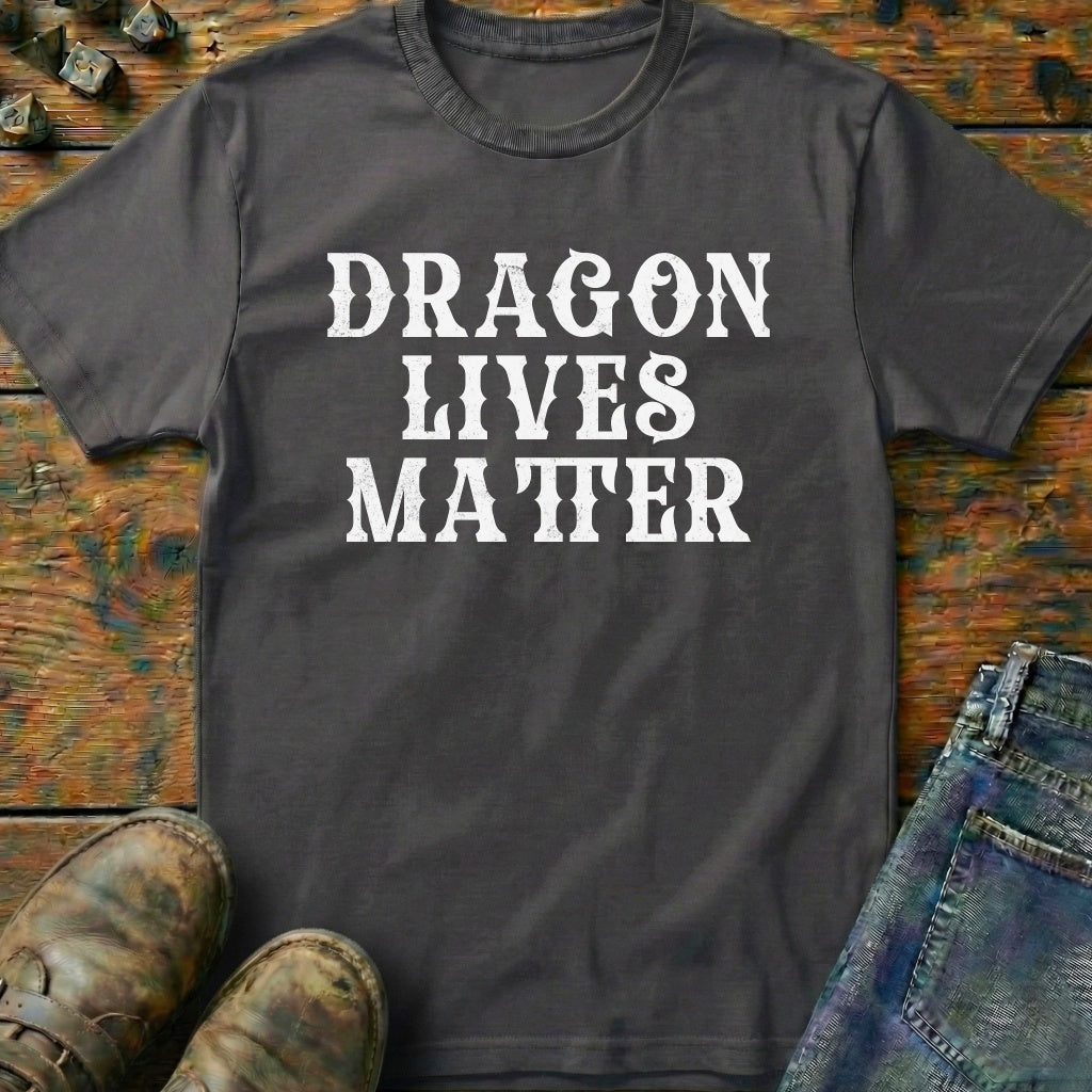 Dragon Lives Matter Text T-Shirt