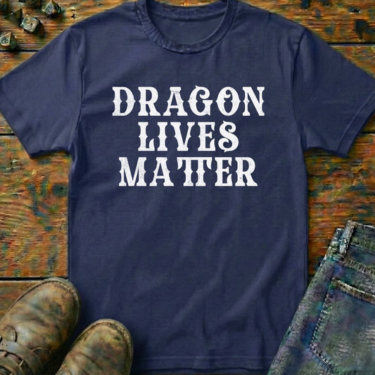 Dragon Lives Matter Text T-Shirt