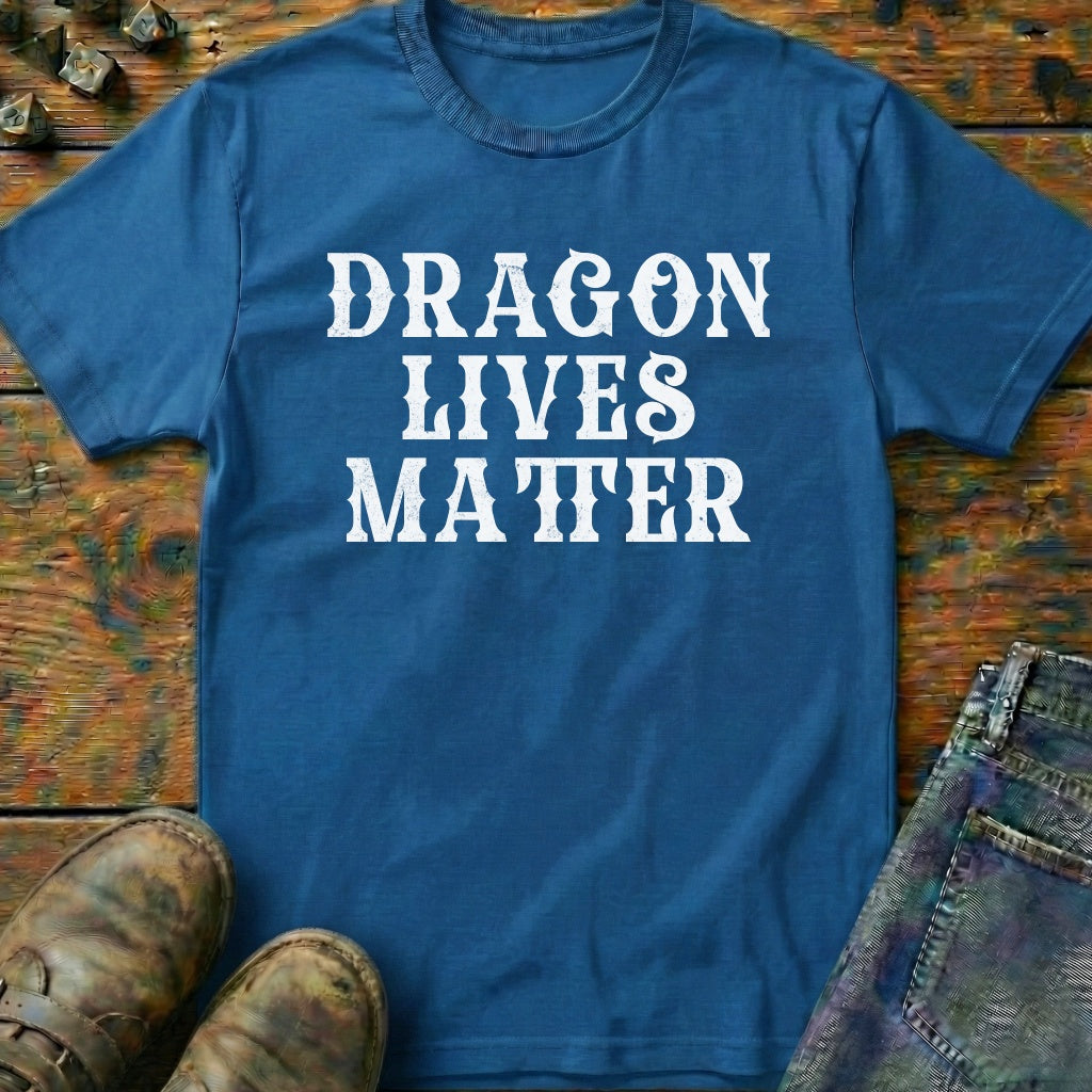 Dragon Lives Matter Text T-Shirt
