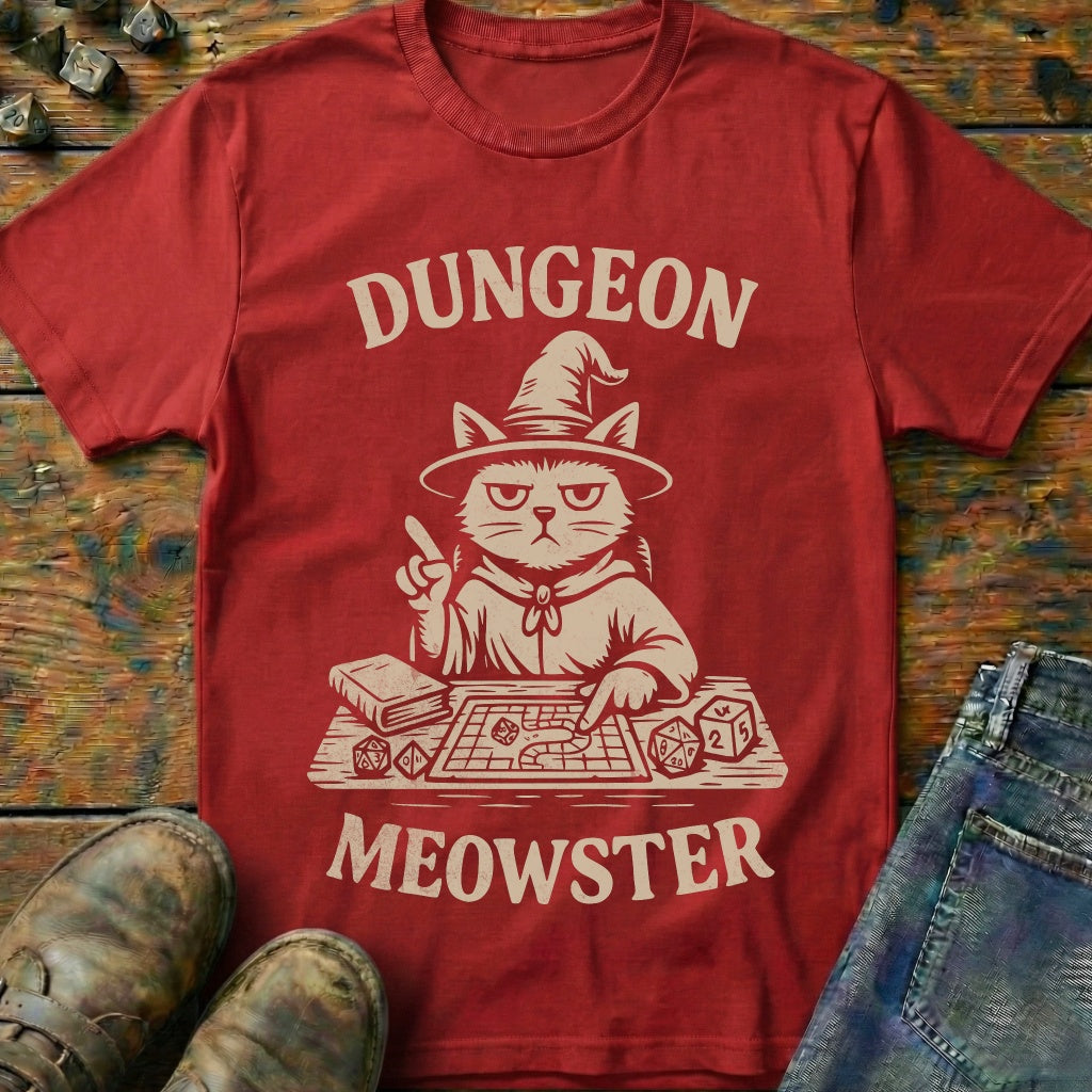 Dungeon Meowster Cat T-Shirt