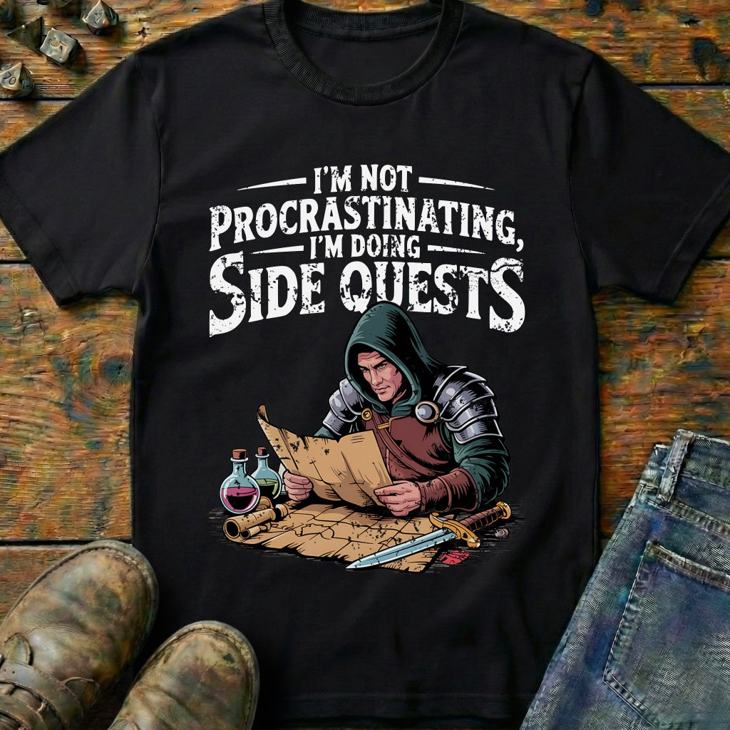 I'm Doing Side Quests T-Shirt (Intentional Distressed Look)