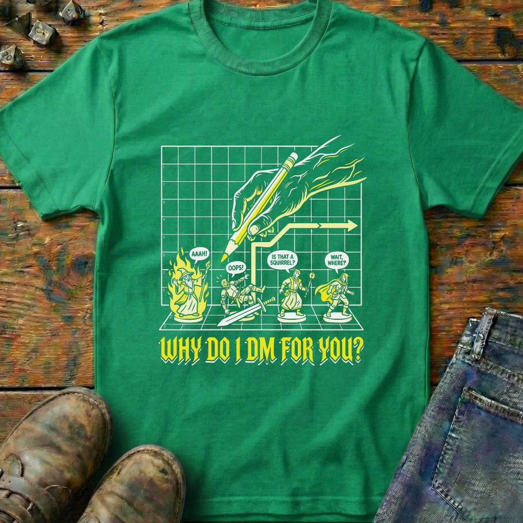 Why Do I DM Grid T-Shirt