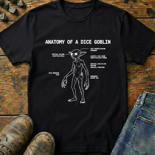 Anatomy Of A Dice Goblin T-Shirt