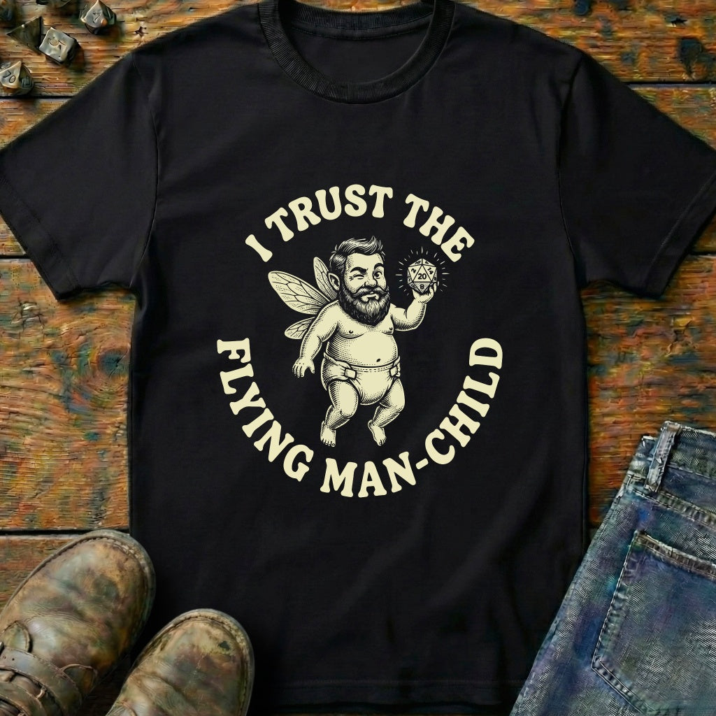 Trust The Flying Man-Child T-Shirt