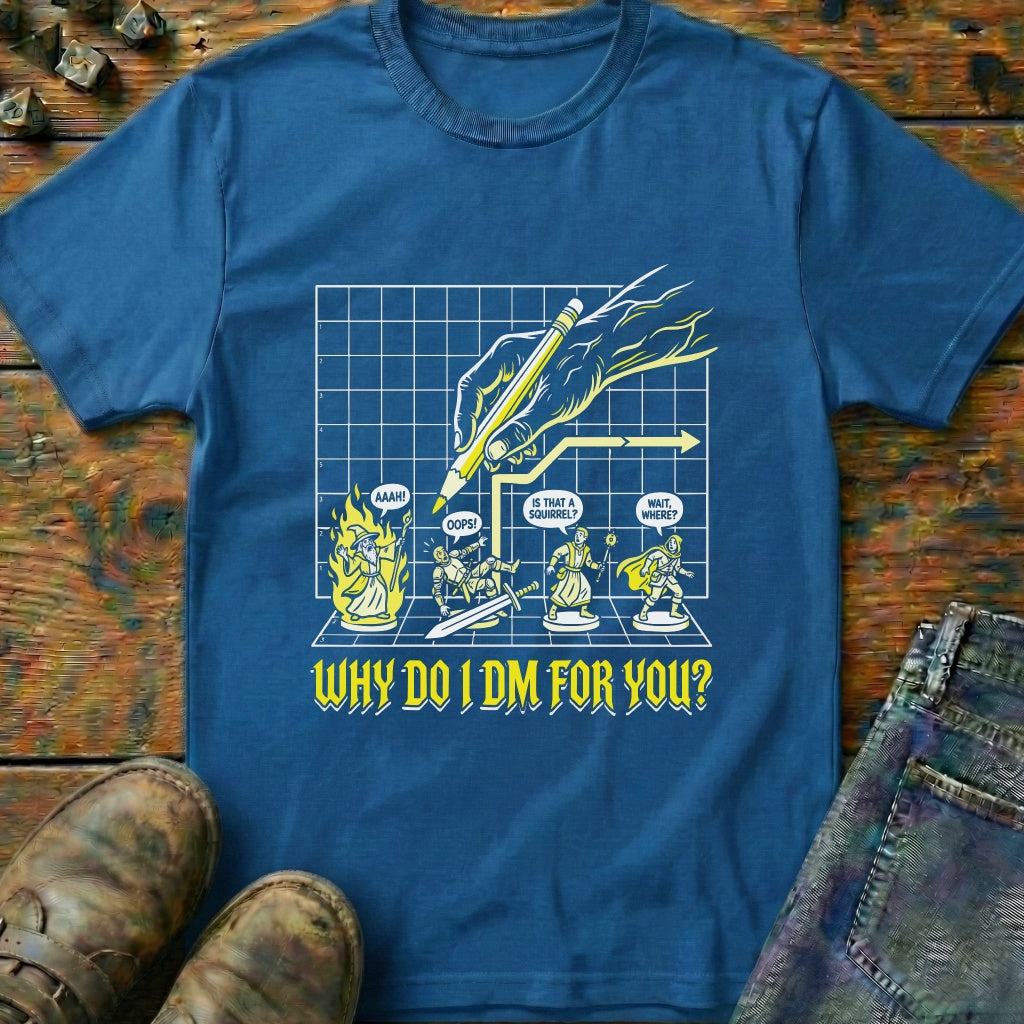 Why Do I DM Grid T-Shirt