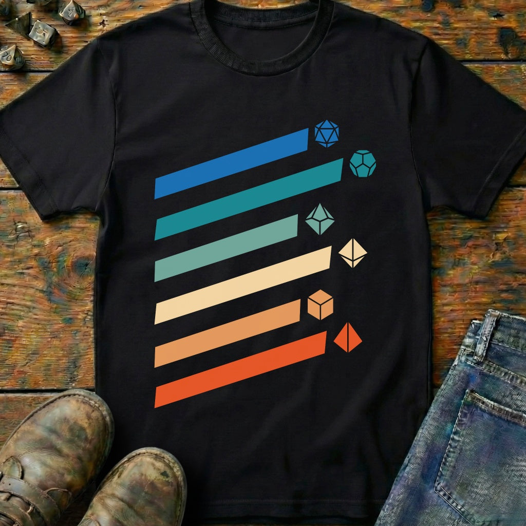 Retro D20 Dice T-Shirt