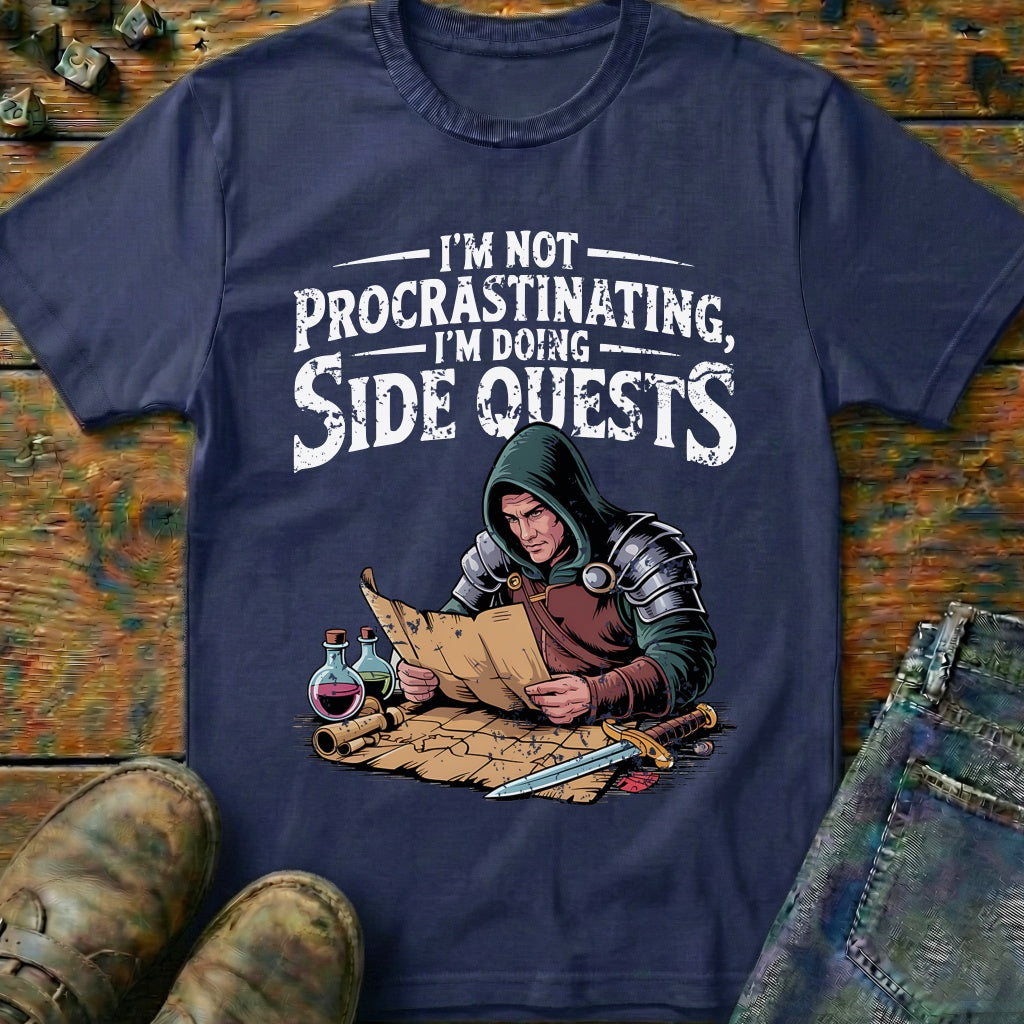 I'm Doing Side Quests T-Shirt (Intentional Distressed Look)