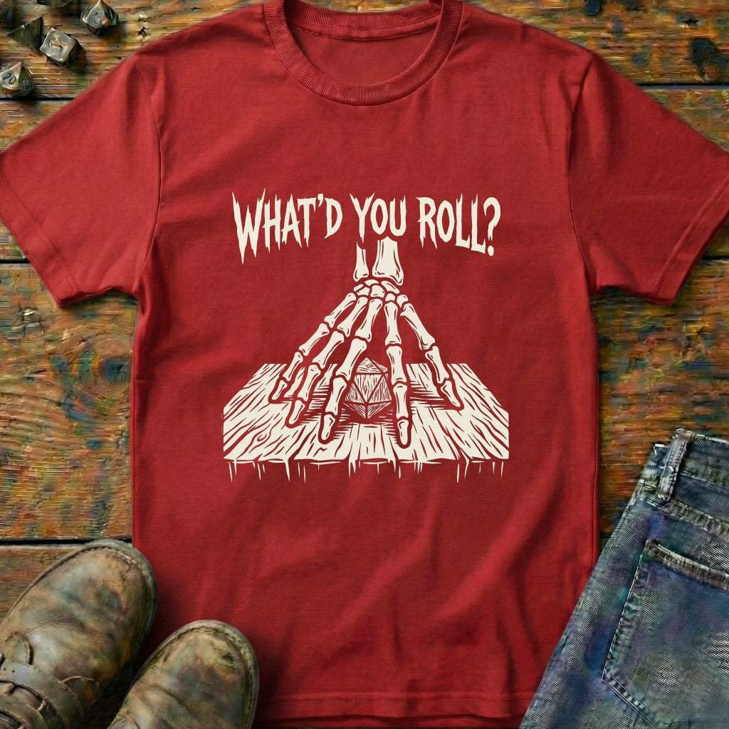 What You Roll Wood Dice T-Shirt