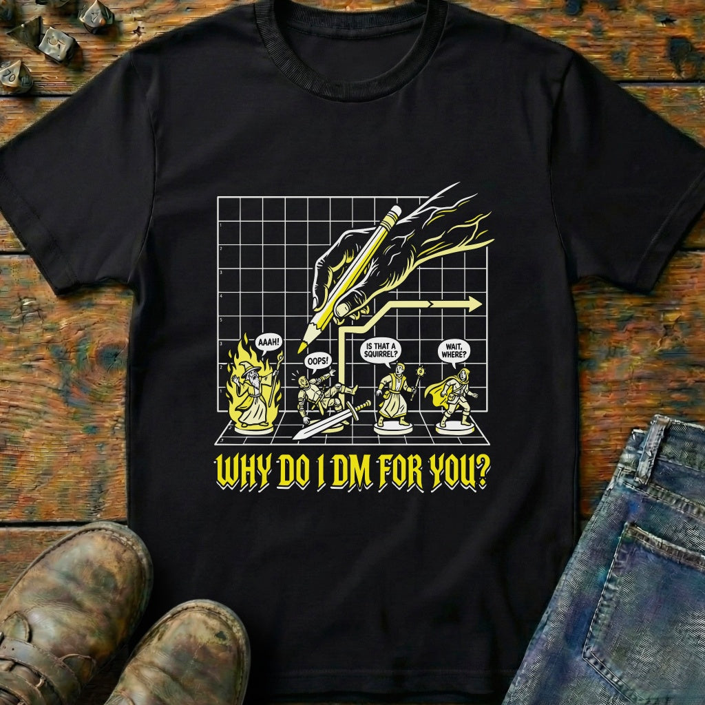 Why Do I DM Grid T-Shirt