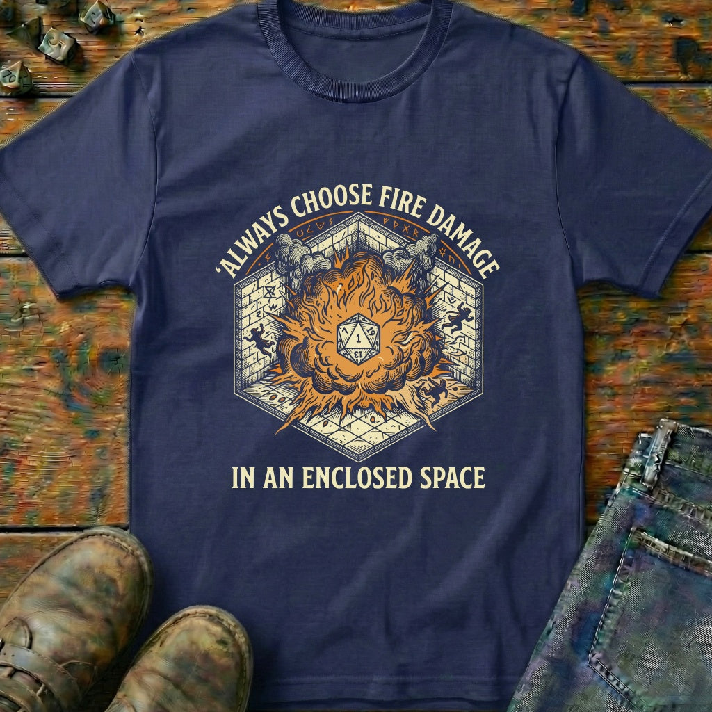 Fire Damage Enclosed Space T-Shirt