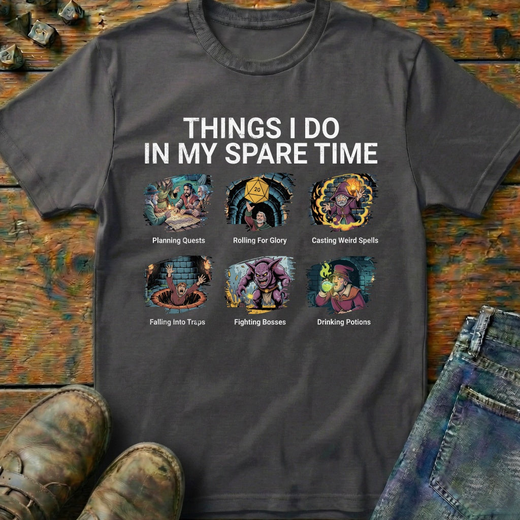 Things I Do In My Spare Time TRPG T-Shirt