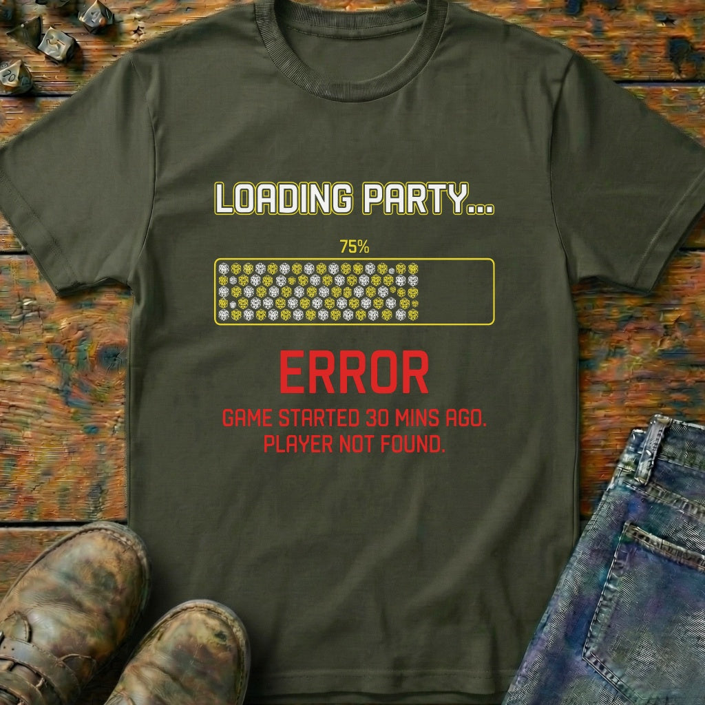 Loading Party 75 Error T-Shirt