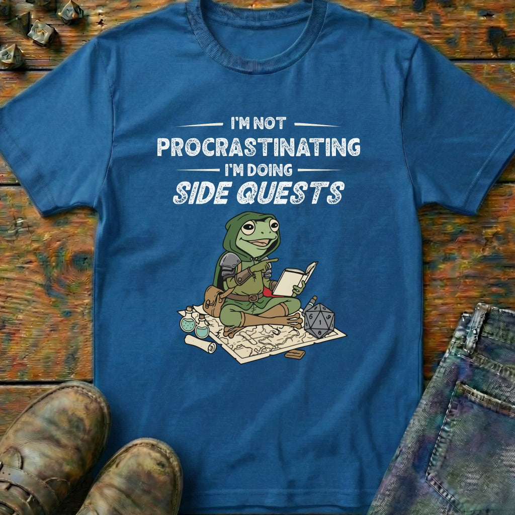 Side Quests Frog Map T-Shirt