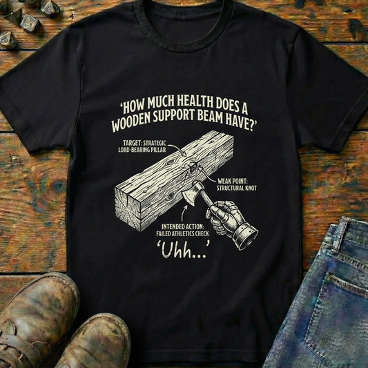 How Much Health Does A Wooden Hand T-Shirt
