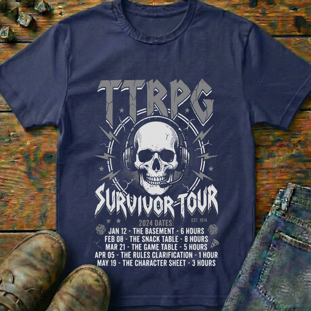 TTRPG Survivor Tour T-Shirt