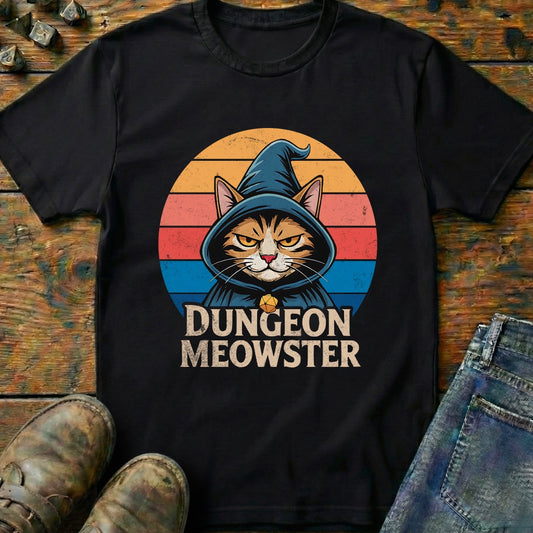 Dungeon Meowster Sunset T-Shirt