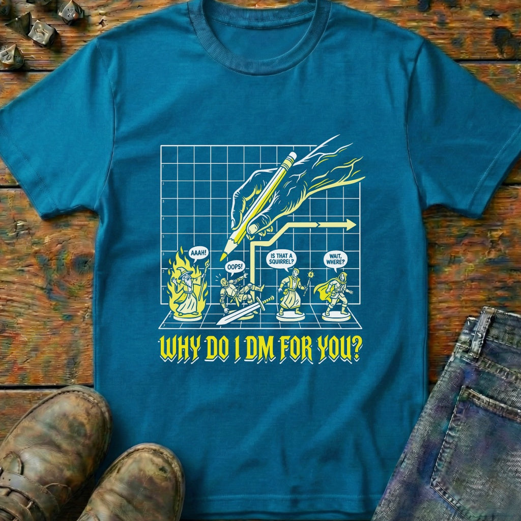 Why Do I DM Grid T-Shirt