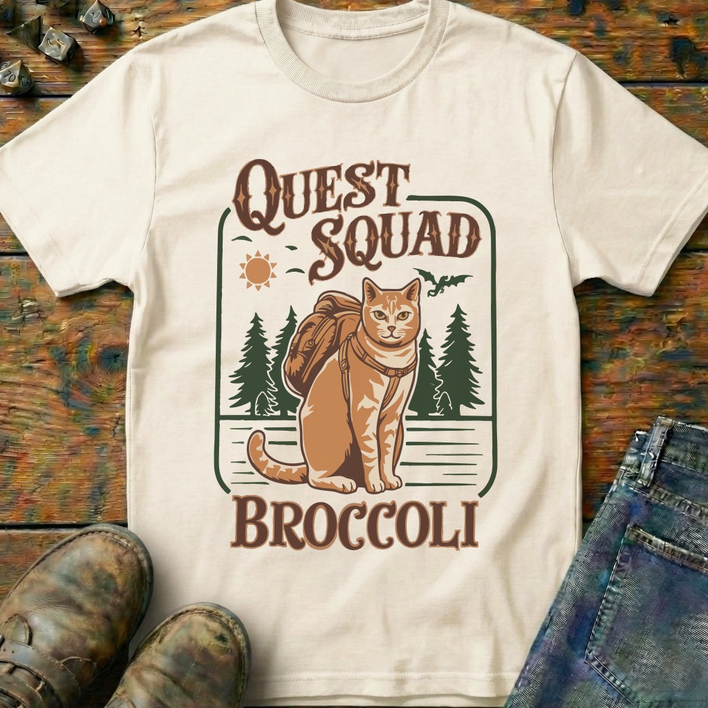 Quest Cat Broccoli T-Shirt