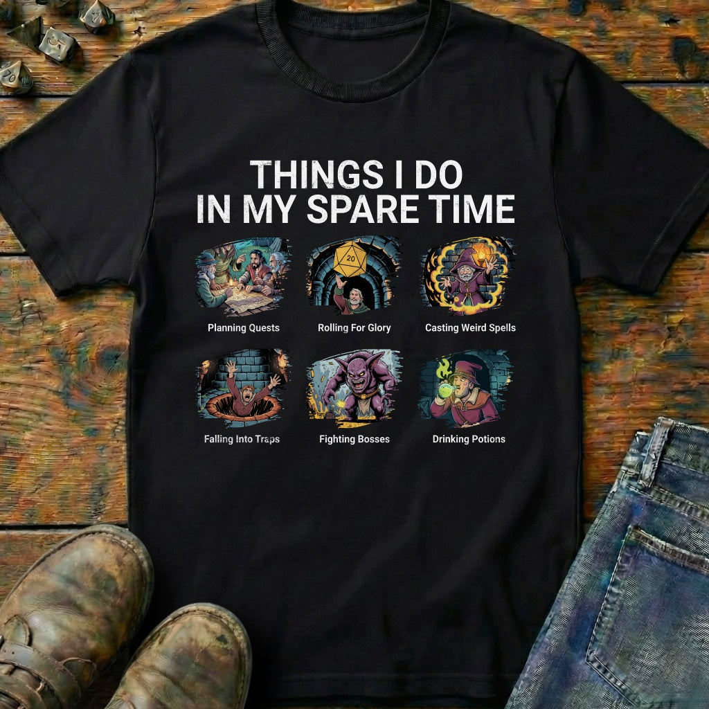 Things I Do In My Spare Time TRPG T-Shirt
