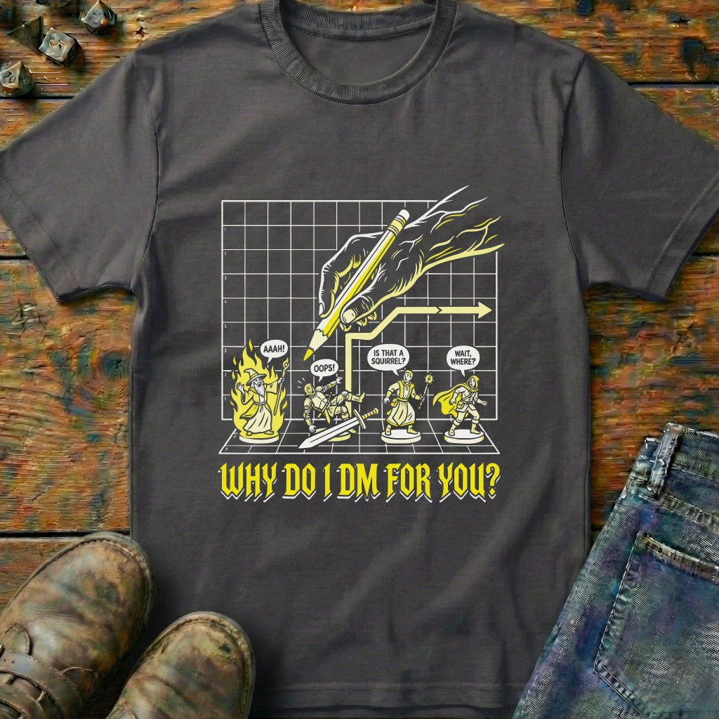 Why Do I DM Grid T-Shirt