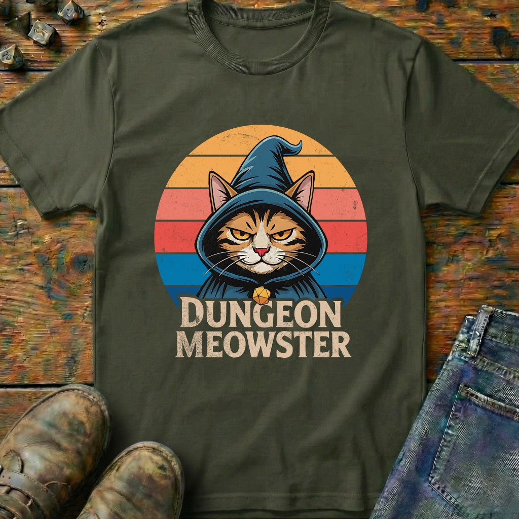 Dungeon Meowster Sunset T-Shirt