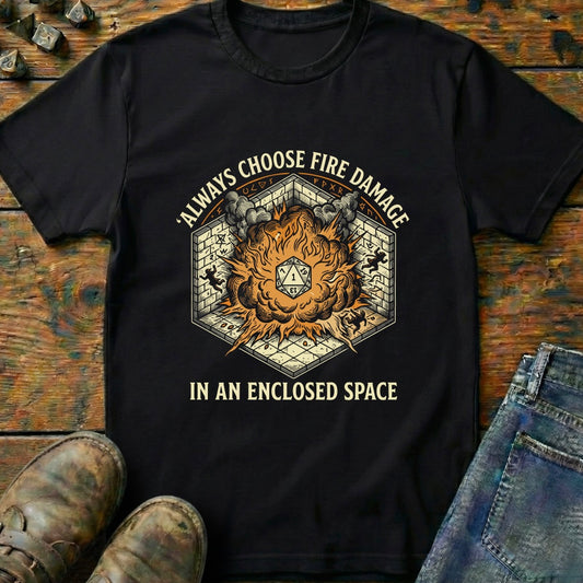 Fire Damage Enclosed Space T-Shirt