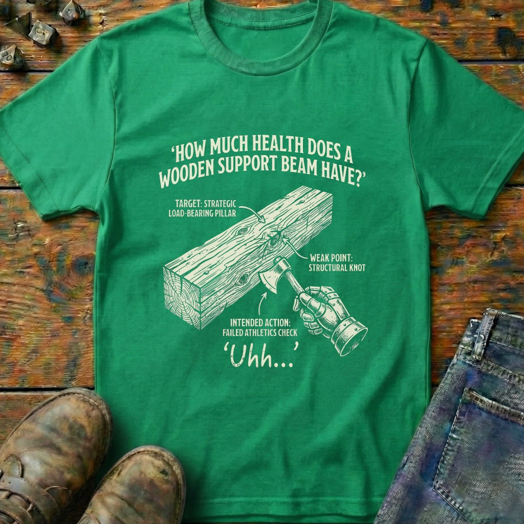 How Much Health Does A Wooden Hand T-Shirt