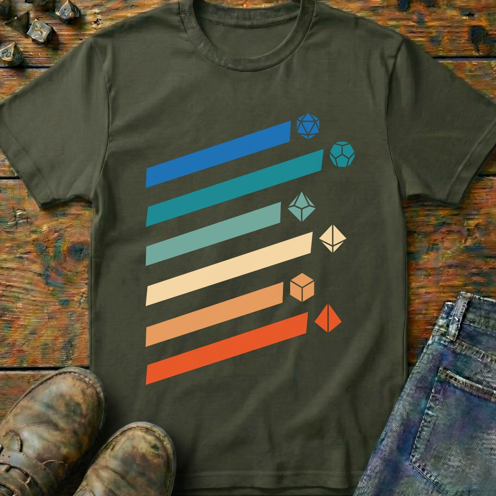 Retro D20 Dice T-Shirt