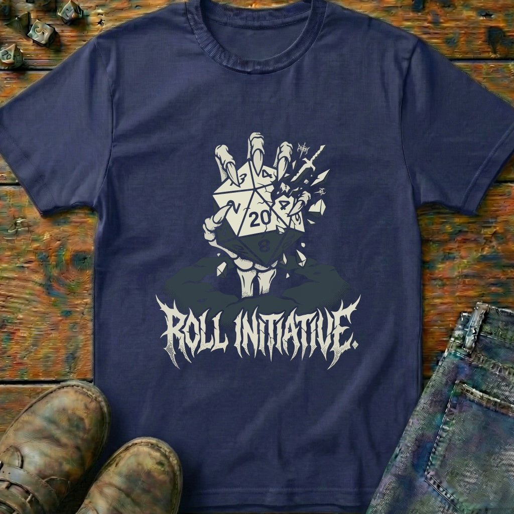 Roll Initiative D20 Sword T-Shirt