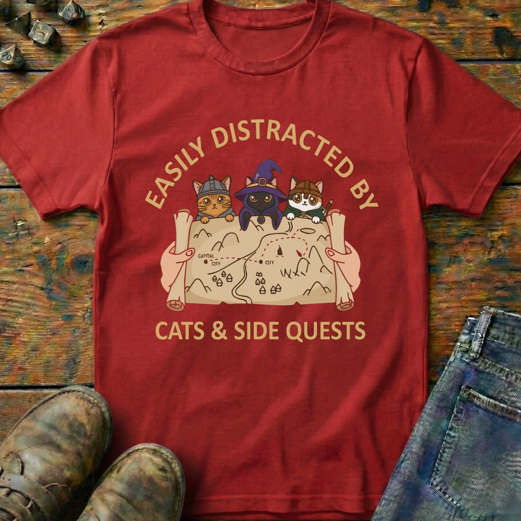 Easily Distracted By Cats T-Shirt