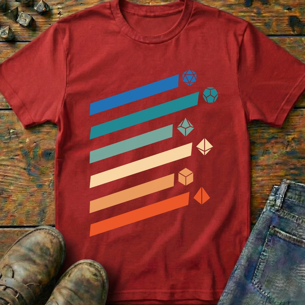 Retro D20 Dice T-Shirt