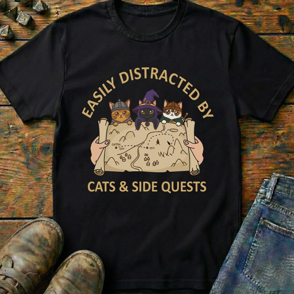 Easily Distracted By Cats T-Shirt
