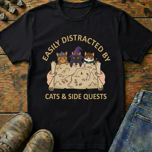 Easily Distracted By Cats T-Shirt