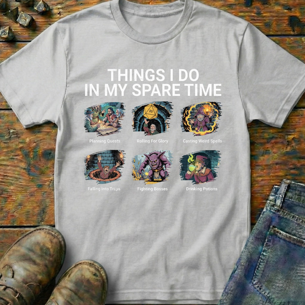 Things I Do In My Spare Time TRPG T-Shirt