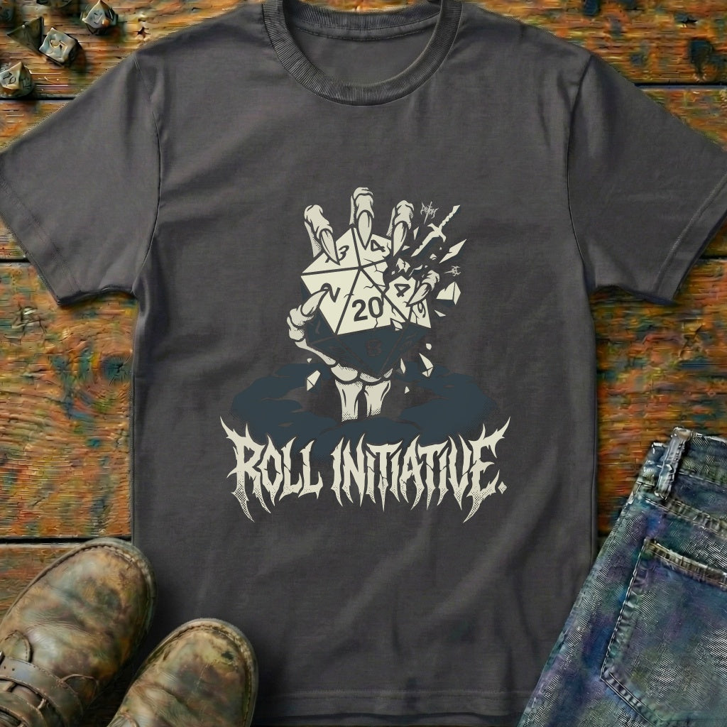Roll Initiative D20 Sword T-Shirt