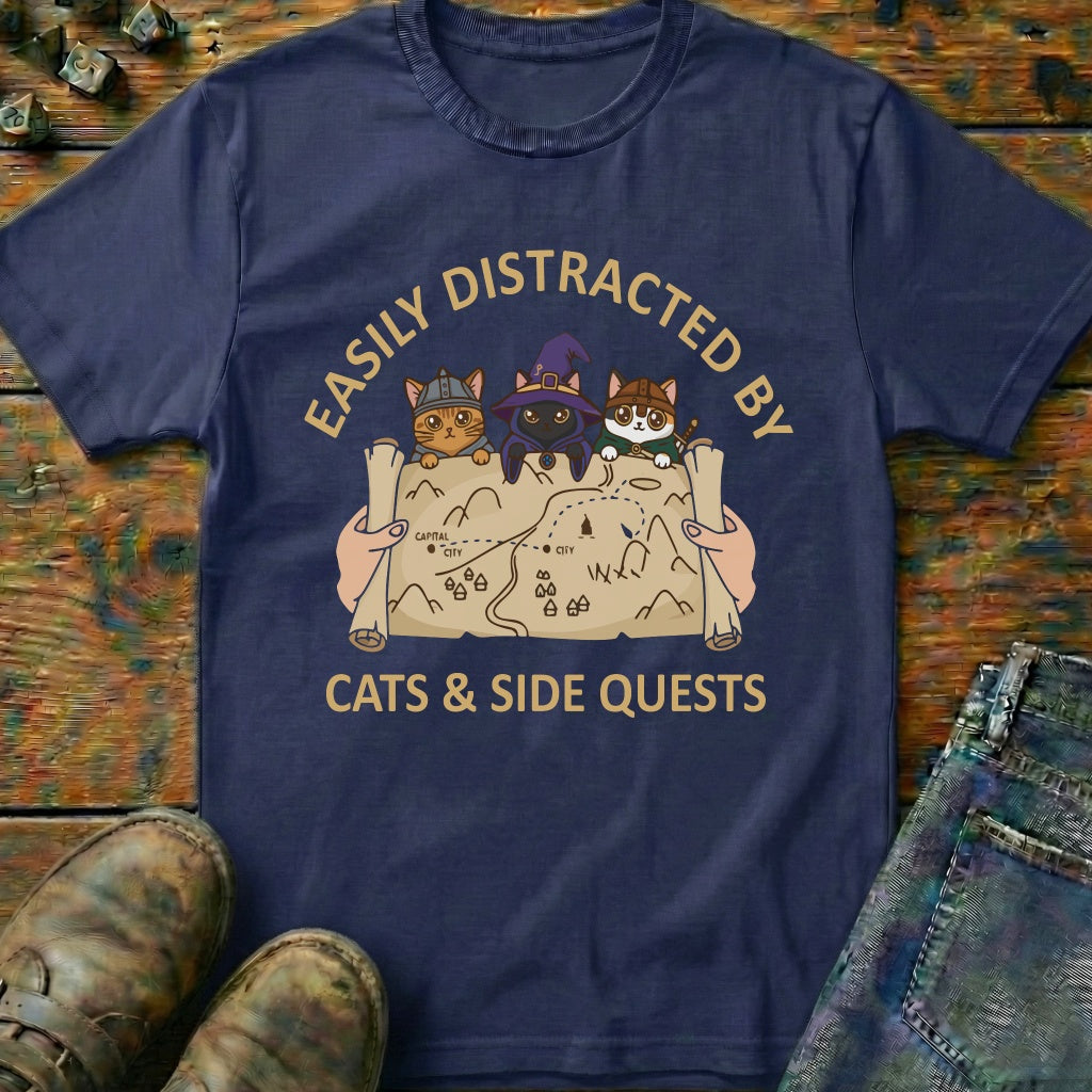 Easily Distracted By Cats T-Shirt