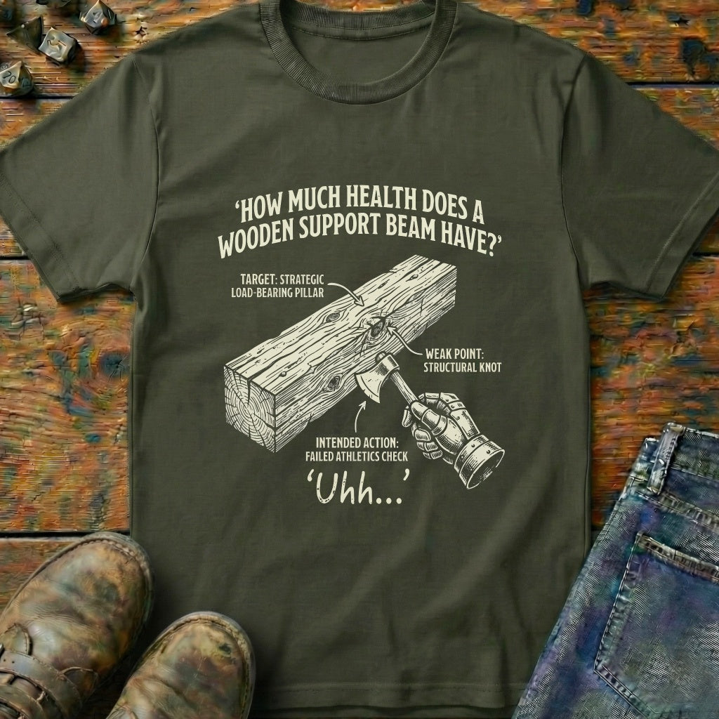 How Much Health Does A Wooden Hand T-Shirt
