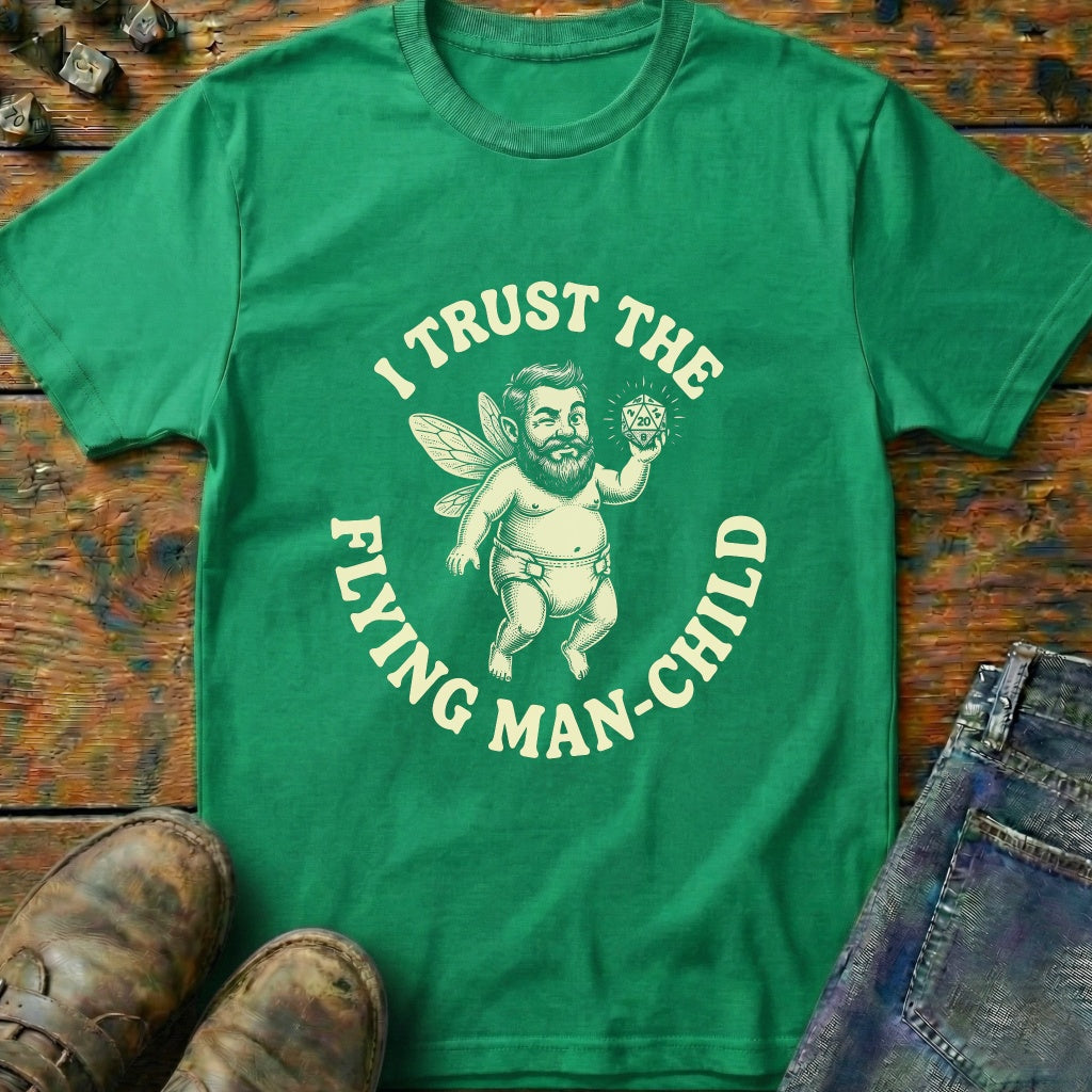 Trust The Flying Man-Child T-Shirt