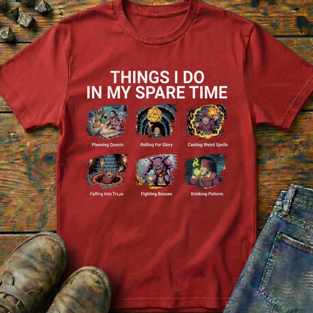 Things I Do In My Spare Time TRPG T-Shirt