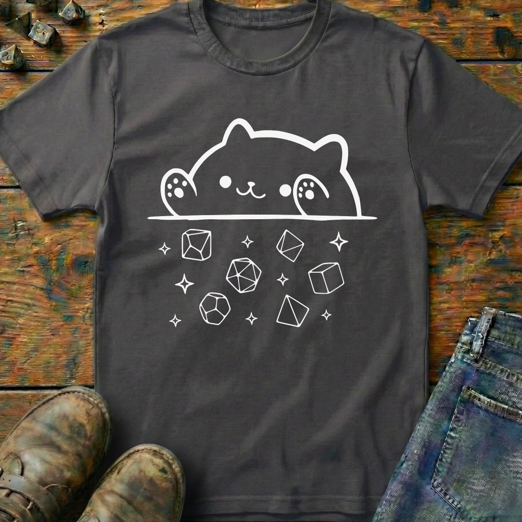 Cat Rolling Dice Line T-Shirt