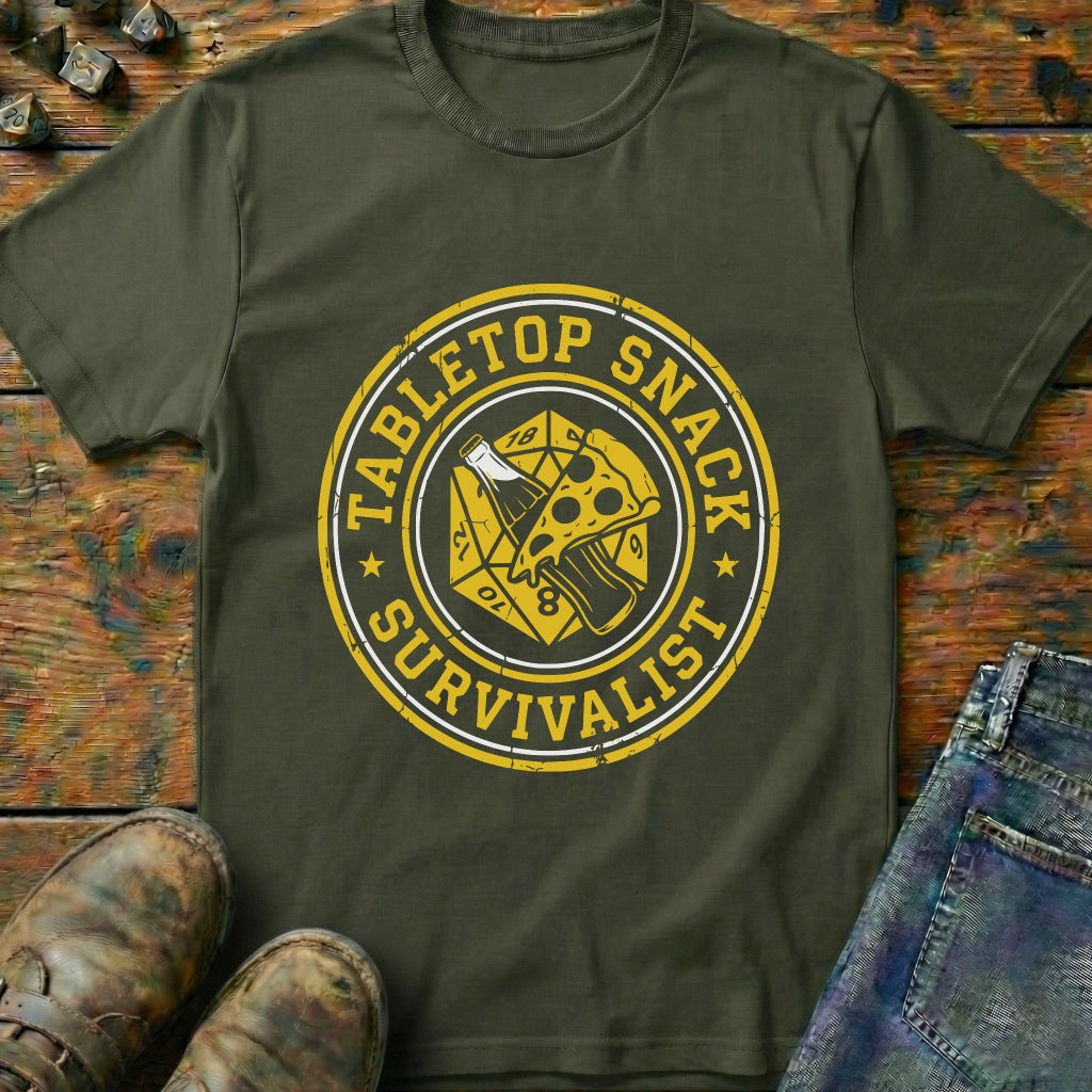 Tabletop Snack Survivalist T-Shirt