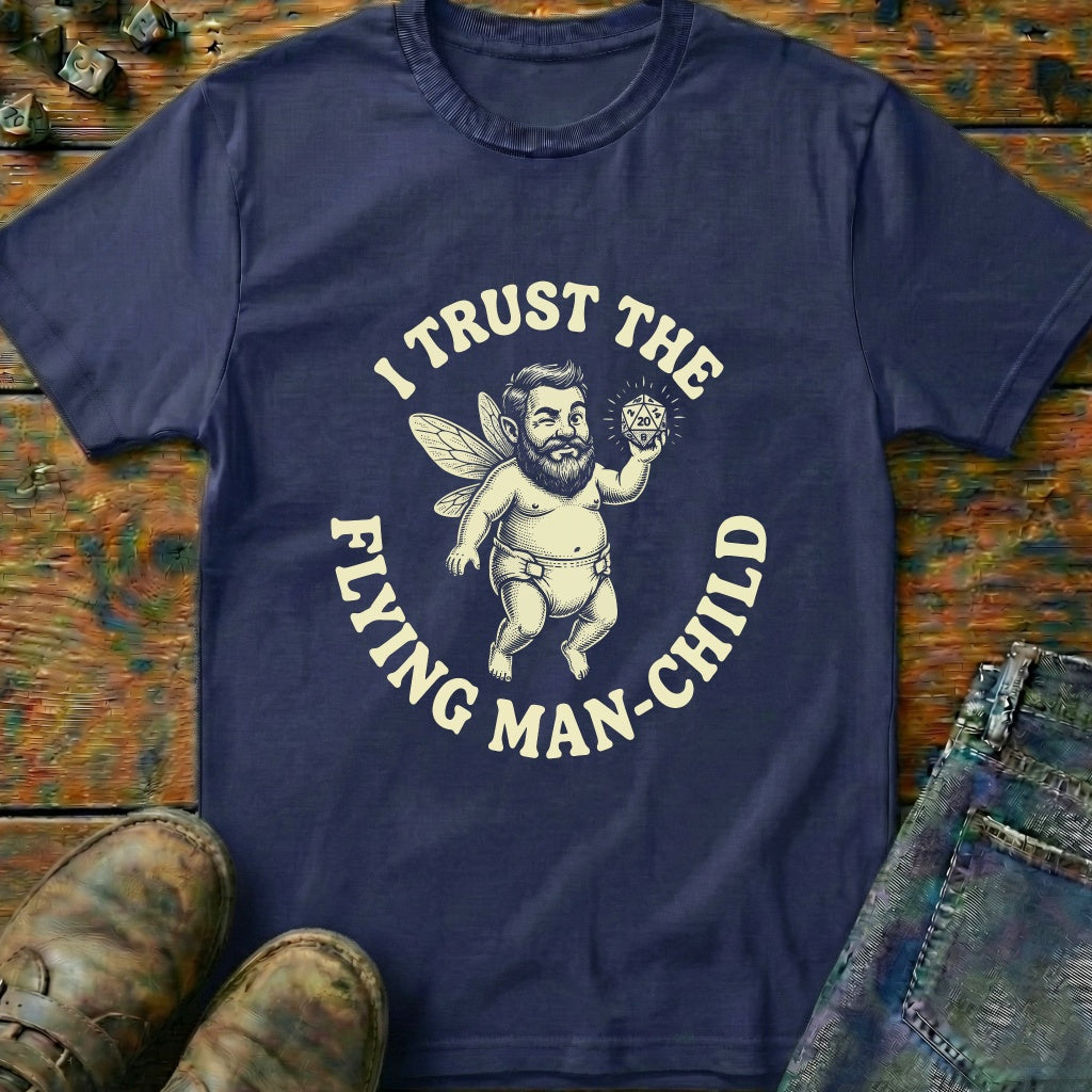 Trust The Flying Man-Child T-Shirt