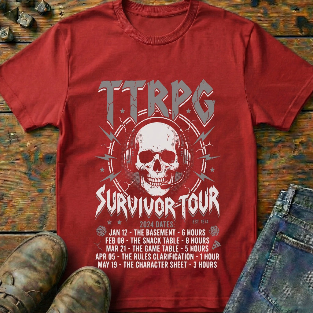 TTRPG Survivor Tour T-Shirt