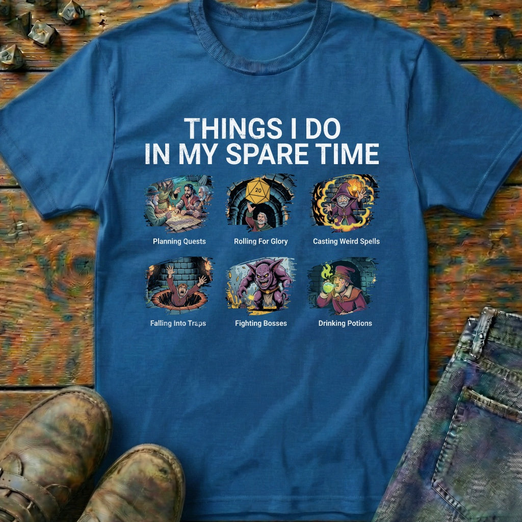 Things I Do In My Spare Time TRPG T-Shirt