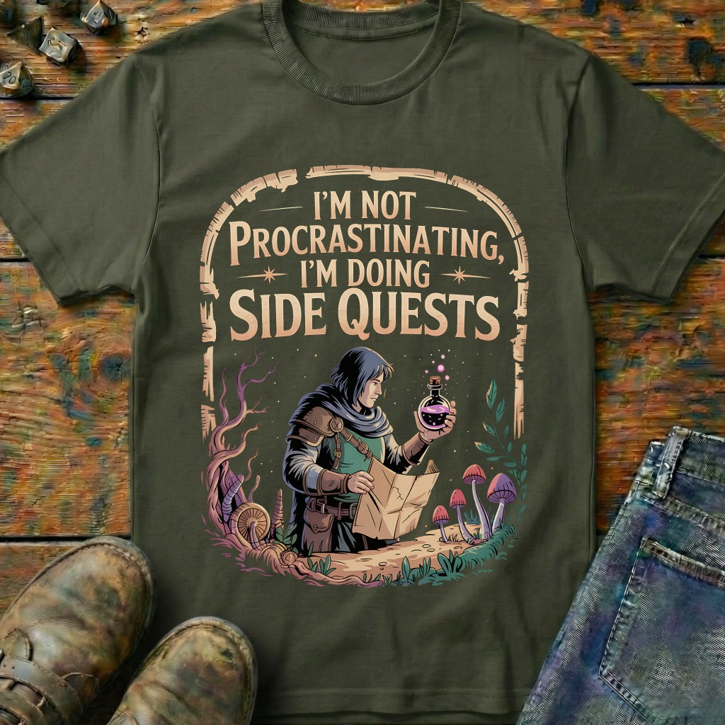 I'm Doing Side Quests Forest T-Shirt